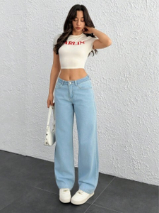 FMW Boot-Leg Women Blue Jeans - Image 4