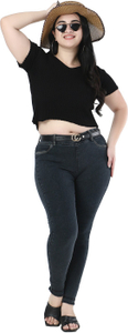ZXN Slim Women Black Jeans - Image 5