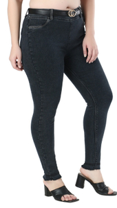 ZXN Slim Women Black Jeans - Image 3