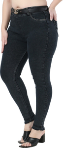 ZXN Slim Women Black Jeans - Image 4