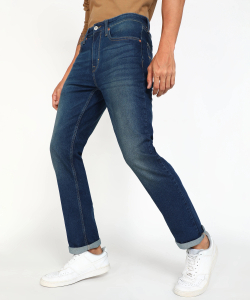 FLYING MACHINE Slim Men Blue Jeans - Image 3