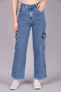 KASHIAN Boyfriend Women Blue Jeans