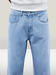 TOPSnBOOTOM Boot-Leg Men Light Blue Jeans - Image 5