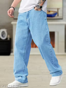 TOPSnBOOTOM Boot-Leg Men Light Blue Jeans - Image 3