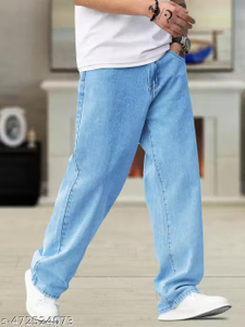 TOPSnBOOTOM Boot-Leg Men Light Blue Jeans