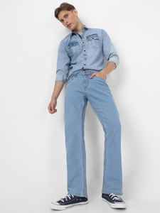 Urbano Fashion Boot-Leg Men Light Blue Jeans - Image 4
