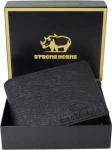 Strong Horns Men Casual, Formal Black Artificial Leather Wallet - Image 5