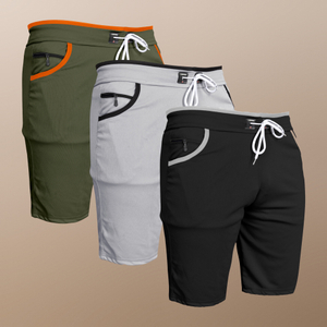 WeReKo Solid Men Green, Silver, Black Casual Shorts