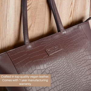 Pramadda Pure Luxury Women Brown Tote - Image 2