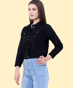 MONTREZ 3/4th Sleeve Solid Women Jacket - Image 3