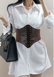 Fabme Women Brown Artificial Leather Belt - Image 4