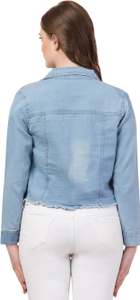 FUNDAY FASHION Full Sleeve Solid Women Denim Jacket - Image 2