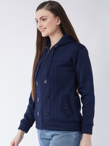 Pivl Full Sleeve Solid Women Jacket - Image 3