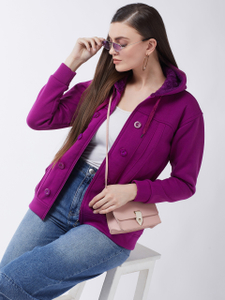 Pivl Full Sleeve Solid Women Jacket - Image 3
