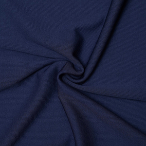 N AND J Solid Men Polo Neck Navy Blue T-Shirt - Image 2