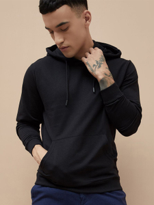 Roadster Full Sleeve Solid Men Sweatshirt