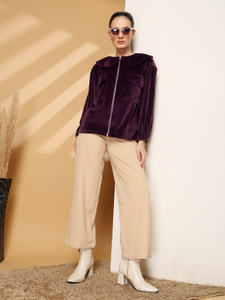 PLUSS Full Sleeve Solid Women Jacket - Image 5